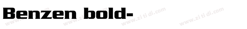 Benzen bold字体转换